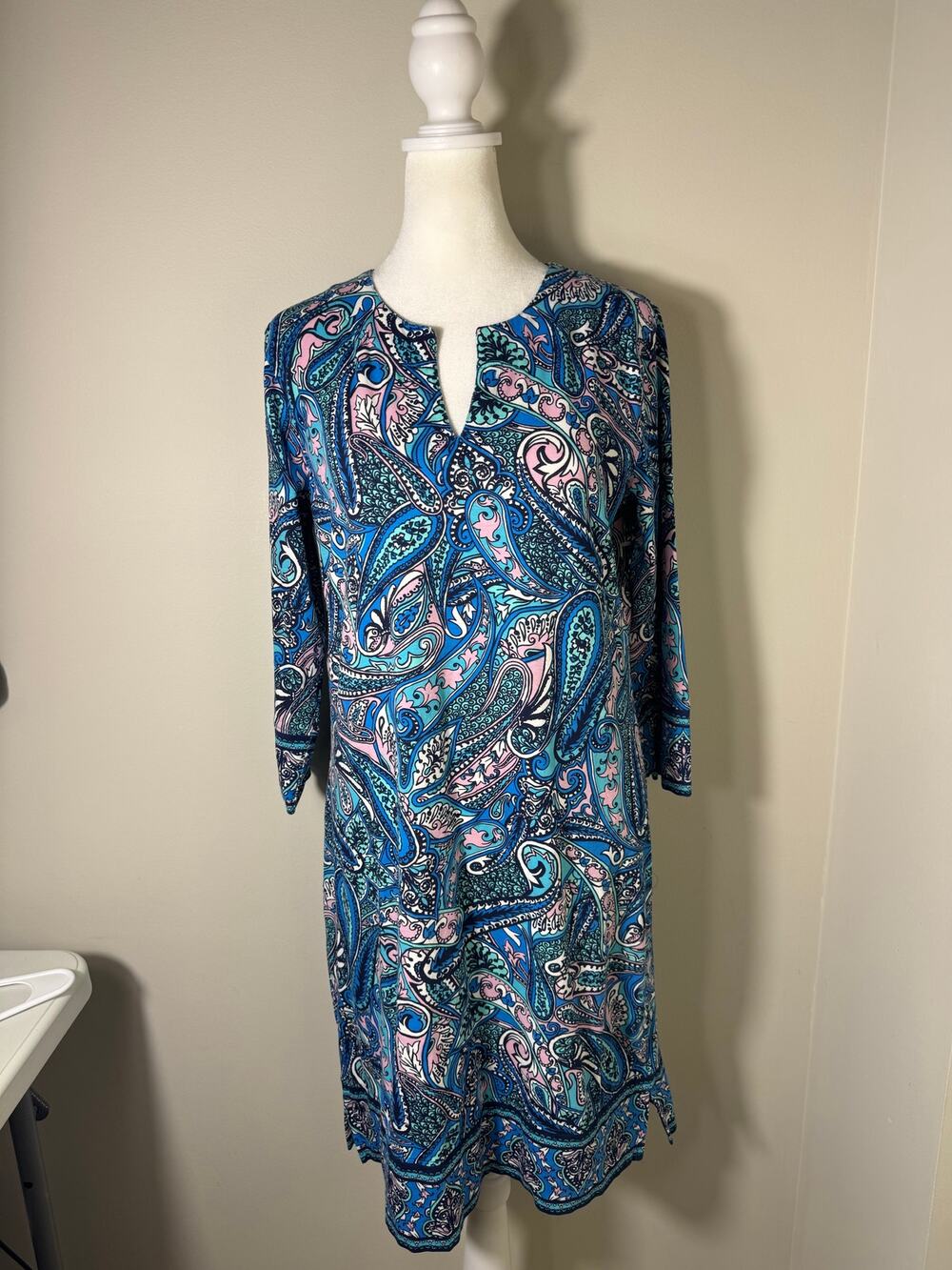 Coolibar UPF 50+ Tunis Travel Shirt Dress Resort Wear Vacation Small